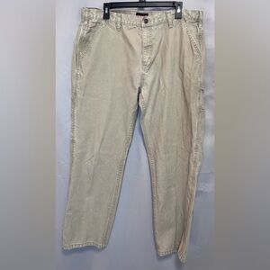 Wolverine‎ Carpenter Work Pants Mens 40X32 Beige Canvas Workwear